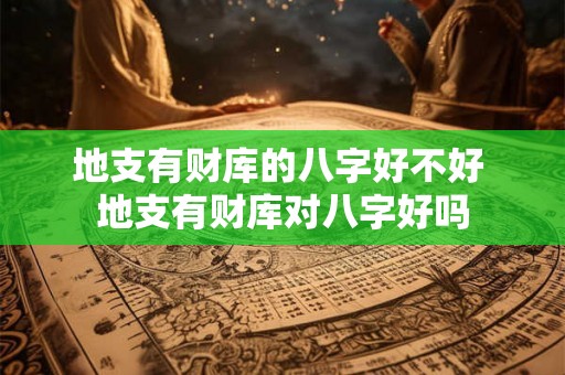 地支有财库的八字好不好 地支有财库对八字好吗
