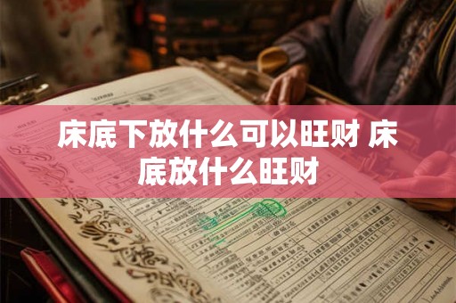 床底下放什么可以旺财 床底放什么旺财 床底下放什么可以旺财 床底放什么旺财
