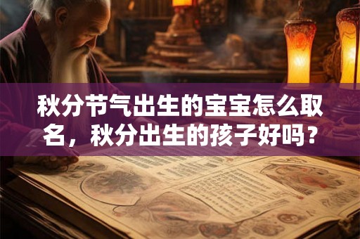 秋分节气出生的宝宝怎么取名，秋分出生的孩子好吗？