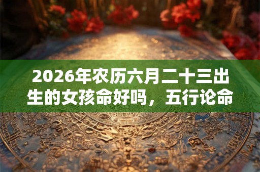 2026年农历六月二十三出生的女孩命好吗，五行论命如何？