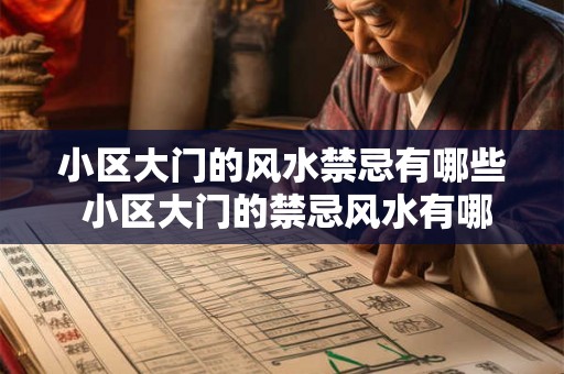小区大门的风水禁忌有哪些 小区大门的禁忌风水有哪些