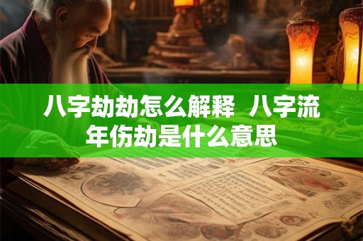 八字劫劫怎么解释  八字流年伤劫是什么意思