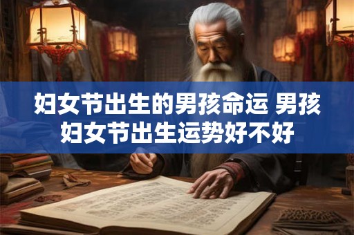 妇女节出生的男孩命运 男孩妇女节出生运势好不好