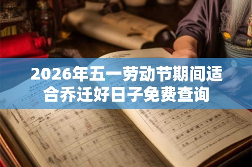 2026年五一劳动节期间适合乔迁好日子免费查询 2026年五一劳动节期间适合乔迁好日子免费查询