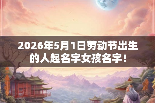 2026年5月1日劳动节出生的人起名字女孩名字！