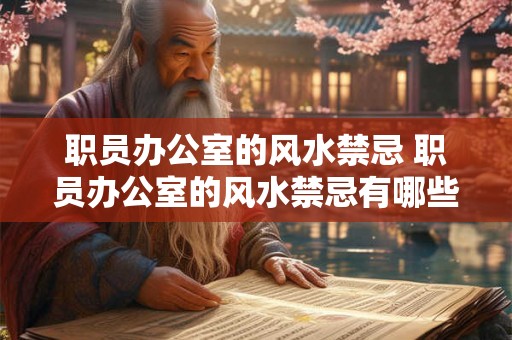 职员办公室的风水禁忌 职员办公室的风水禁忌有哪些