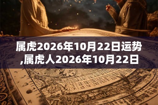 属虎2026年10月22日运势,属虎人2026年10月22日财运,生肖虎2026年10月22日运势