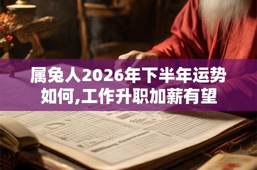 属兔人2026年下半年运势如何,工作升职加薪有望