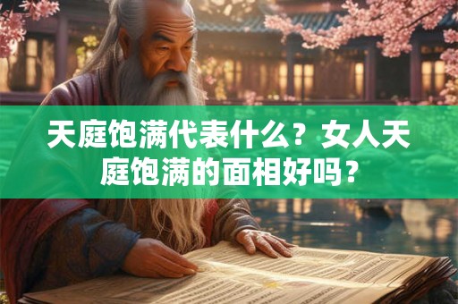 天庭饱满代表什么？女人天庭饱满的面相好吗？