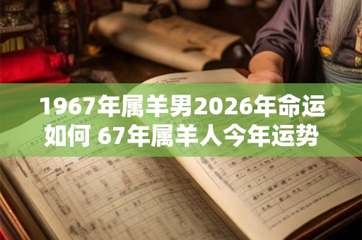 1967年属羊男2026年命运如何 67年属羊人今年运势走向