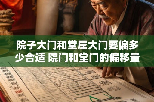 院子大门和堂屋大门要偏多少合适 院门和堂门的偏移量要多少合适