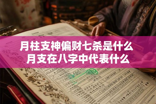 月柱支神偏财七杀是什么 月支在八字中代表什么