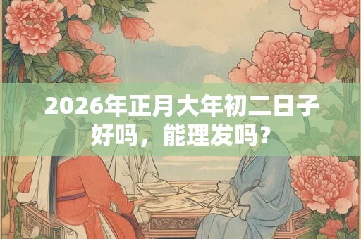 2026年正月大年初二日子好吗，能理发吗？
