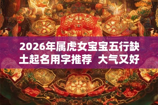 2026年属虎女宝宝五行缺土起名用字推荐  大气又好听