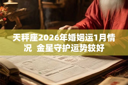 天秤座2026年婚姻运1月情况  金星守护运势较好