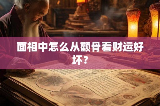 面相中怎么从颧骨看财运好坏？