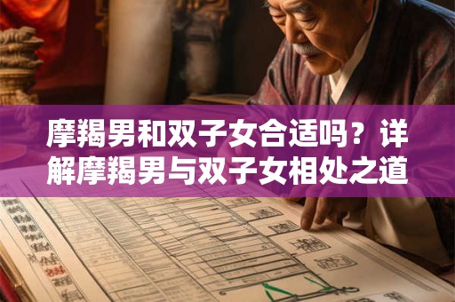 摩羯男和双子女合适吗？详解摩羯男与双子女相处之道