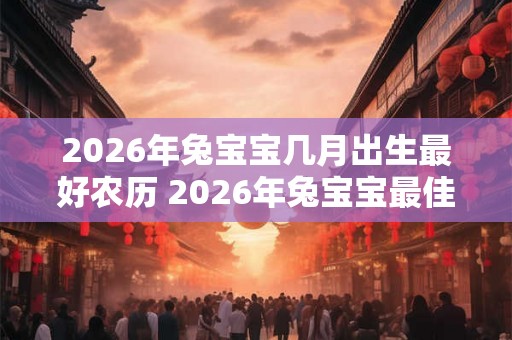 2026年兔宝宝几月出生最好农历 2026年兔宝宝最佳出生月份 2026年兔宝宝几月出生最好农历 2026年兔宝宝最佳出生月份