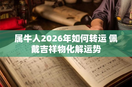 属牛人2026年如何转运 佩戴吉祥物化解运势