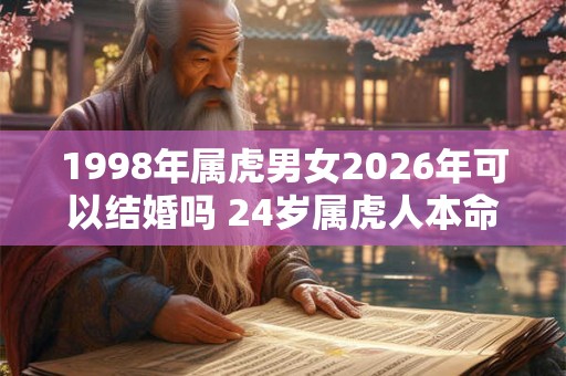 1998年属虎男女2026年可以结婚吗 24岁属虎人本命年结婚要注意什么