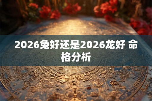 2026兔好还是2026龙好 命格分析 2026兔好还是2026龙好 命格分析