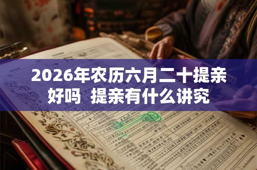 2026年农历六月二十提亲好吗  提亲有什么讲究