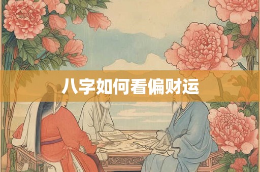 八字如何看偏财运