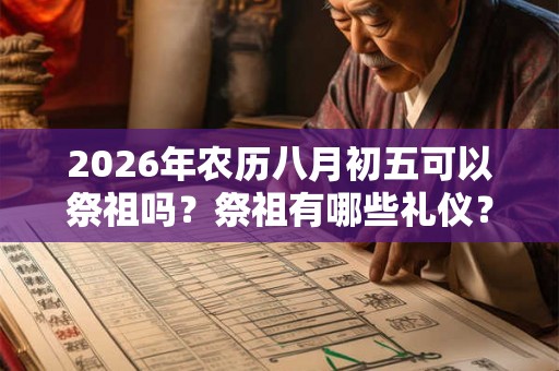2026年农历八月初五可以祭祖吗？祭祖有哪些礼仪？