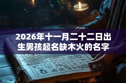 2026年十一月二十二日出生男孩起名缺木火的名字