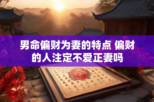 男命偏财为妻的特点 偏财的人注定不爱正妻吗