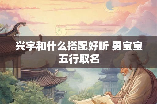 兴字和什么搭配好听 男宝宝五行取名