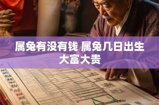 属兔有没有钱 属兔几日出生大富大贵