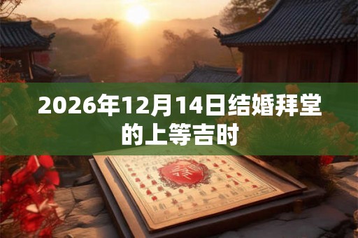 2026年12月14日结婚拜堂的上等吉时 2026年12月14日结婚拜堂的上等吉时