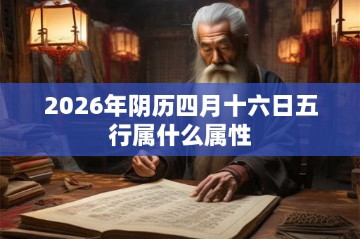 2026年阴历四月十六日五行属什么属性