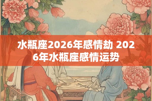 水瓶座2026年感情劫 2026年水瓶座感情运势