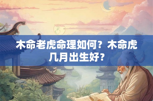 木命老虎命理如何？木命虎几月出生好？
