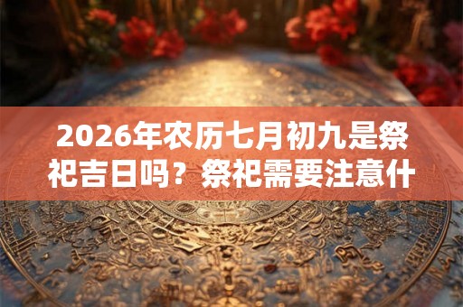 2026年农历七月初九是祭祀吉日吗？祭祀需要注意什么？