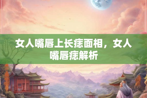 女人嘴唇上长痣面相,女人嘴唇痣解析 女人嘴唇上长痣面相,女人嘴唇痣解析