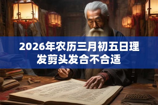 2026年农历三月初五日理发剪头发合不合适