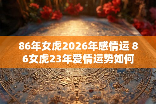 86年女虎2026年感情运 86女虎23年爱情运势如何