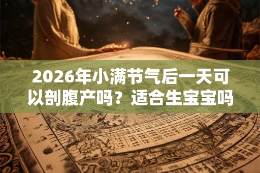 2026年小满节气后一天可以剖腹产吗？适合生宝宝吗？