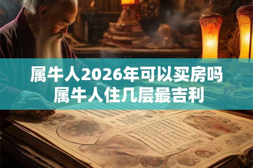 属牛人2026年可以买房吗 属牛人住几层最吉利