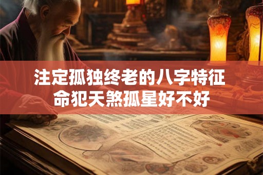 注定孤独终老的八字特征 命犯天煞孤星好不好