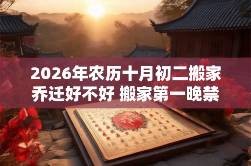 2026年农历十月初二搬家乔迁好不好 搬家第一晚禁忌 2026年农历十月初二搬家乔迁好不好 搬家第一晚禁忌