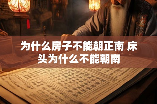 为什么房子不能朝正南 床头为什么不能朝南