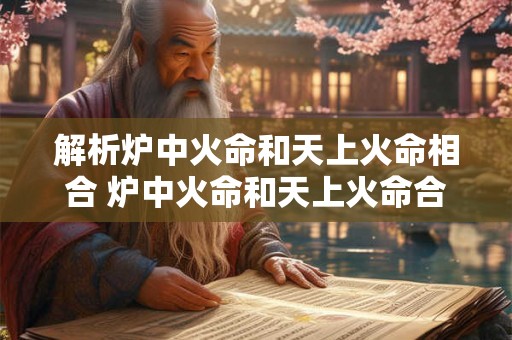 解析炉中火命和天上火命相合 炉中火命和天上火命合一