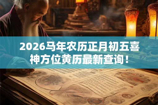 2026马年农历正月初五喜神方位黄历最新查询! 2026马年农历正月初五喜神方位黄历最新查询!