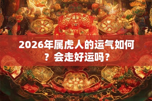 2026年属虎人的运气如何？会走好运吗？