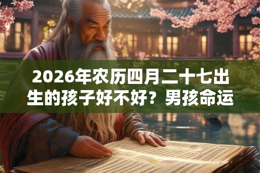 2026年农历四月二十七出生的孩子好不好？男孩命运解析