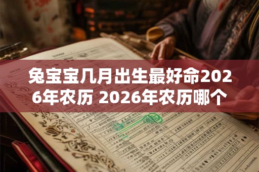 兔宝宝几月出生最好命2026年农历 2026年农历哪个月出生的兔宝宝最吉祥 兔宝宝几月出生最好命2026年农历 2026年农历哪个月出生的兔宝宝最吉祥